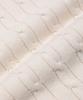 LENGAGEMENT Classic Cotton Round Neck Cable Knit [Ivory]