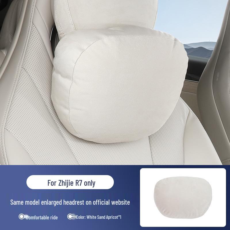Zhijie R7/S7 Universal Aviation Headrest Neck Pillow with Lumbar Support and Fan.