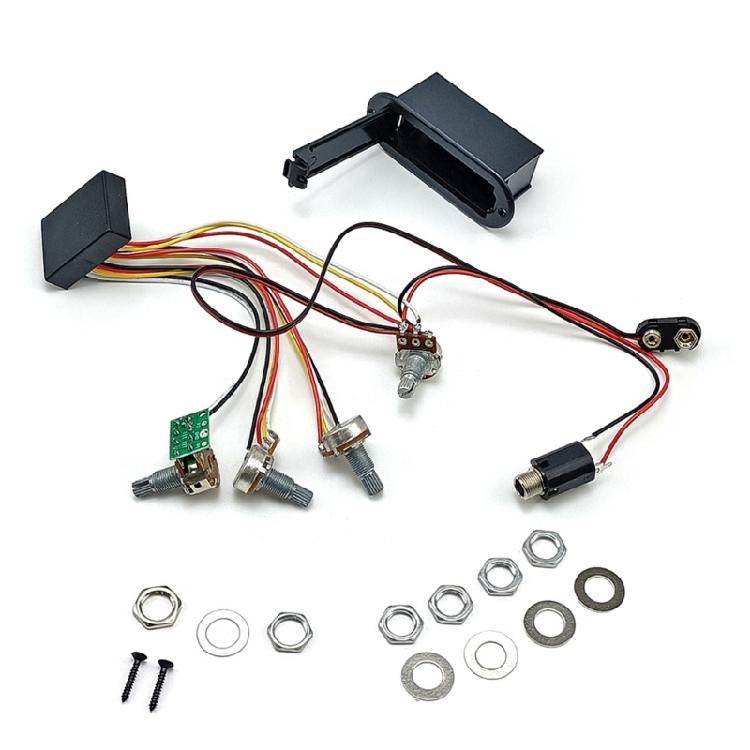 

Guitar Pickup Control System Recording Studio Equipment Bass Guitar Preamp Suitable for Musicians and Studio Use 1