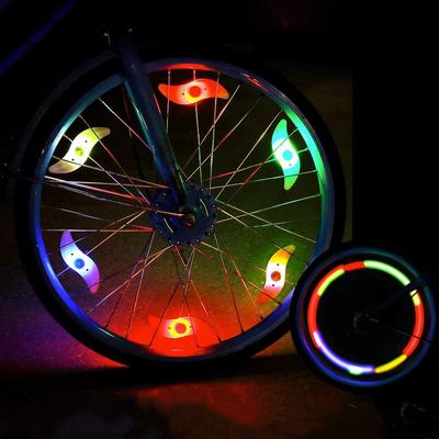 Bicycle Spoke Lights, Mountain Bike Willow Wire Lights, Colorful  Wheels Silicone Lights, Cycling Equipment Accessories