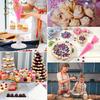 40pcs Silicone Piping Bags and Tips Set Cake DIY Decorating Kit with Stainless Steel Nozzle Reusable Silicone Pastry Baking Tool