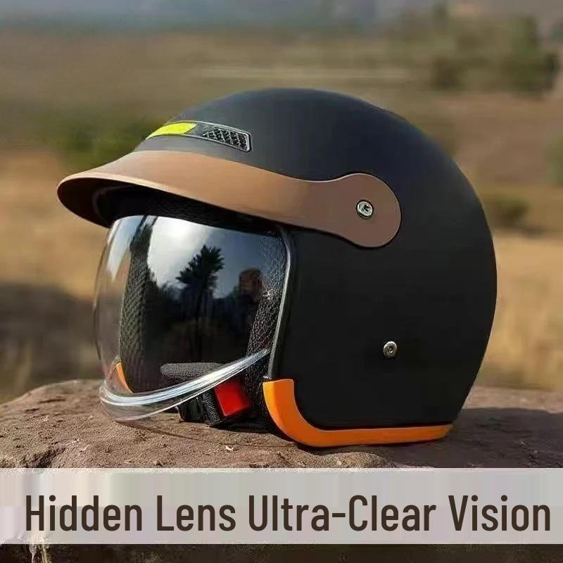 All-Season Universal Safety Helmet for Electric Bicycles and Motorcycles - Full Face and Half Helmet for Men and Women