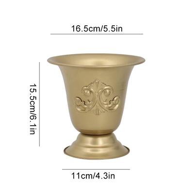 European Style Retro Flower Pot Wrought Iron Wedding Table Flower Decoration Vase Flower Arrangement Bucket