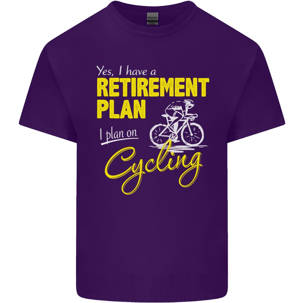 Cycling RetireUnisext Plan Cyclist Funny Unisexs Light Cotton TShirt