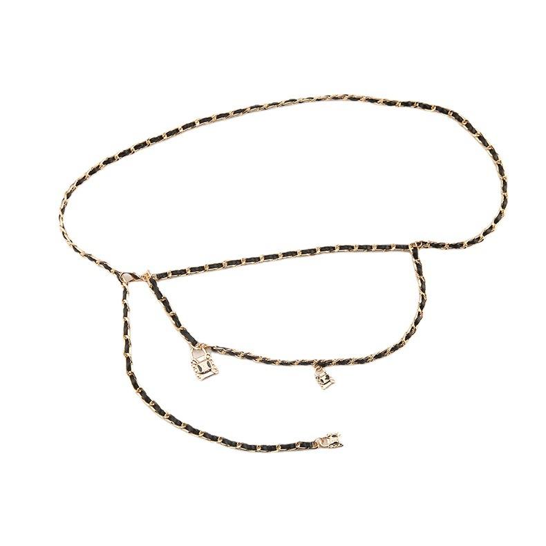 Metal Skirt Suit Xiaoxiangfeng Waist Chain Belt Rope Spice Girl Chain Accessories Tide