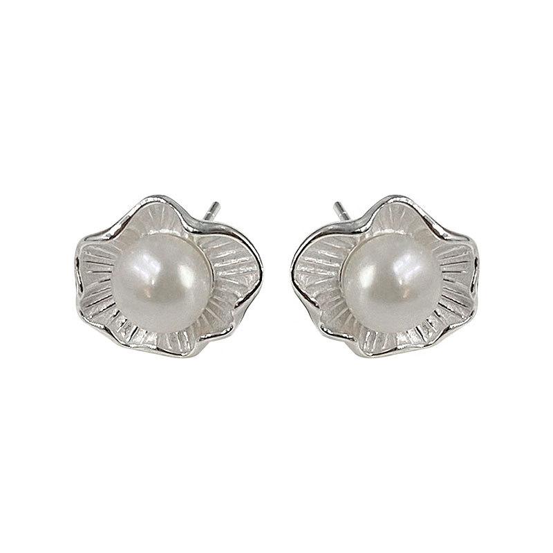 

Нишевый дизайн ожерелье из жемчуга «яйцо-пашот» серьги из жемчуга «франжипани» модный простой комплект