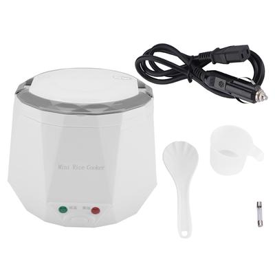 24V 140W 1.6 L Electric Portable Multifunctional Rice Cooker Food Steamer for Truck (White)
