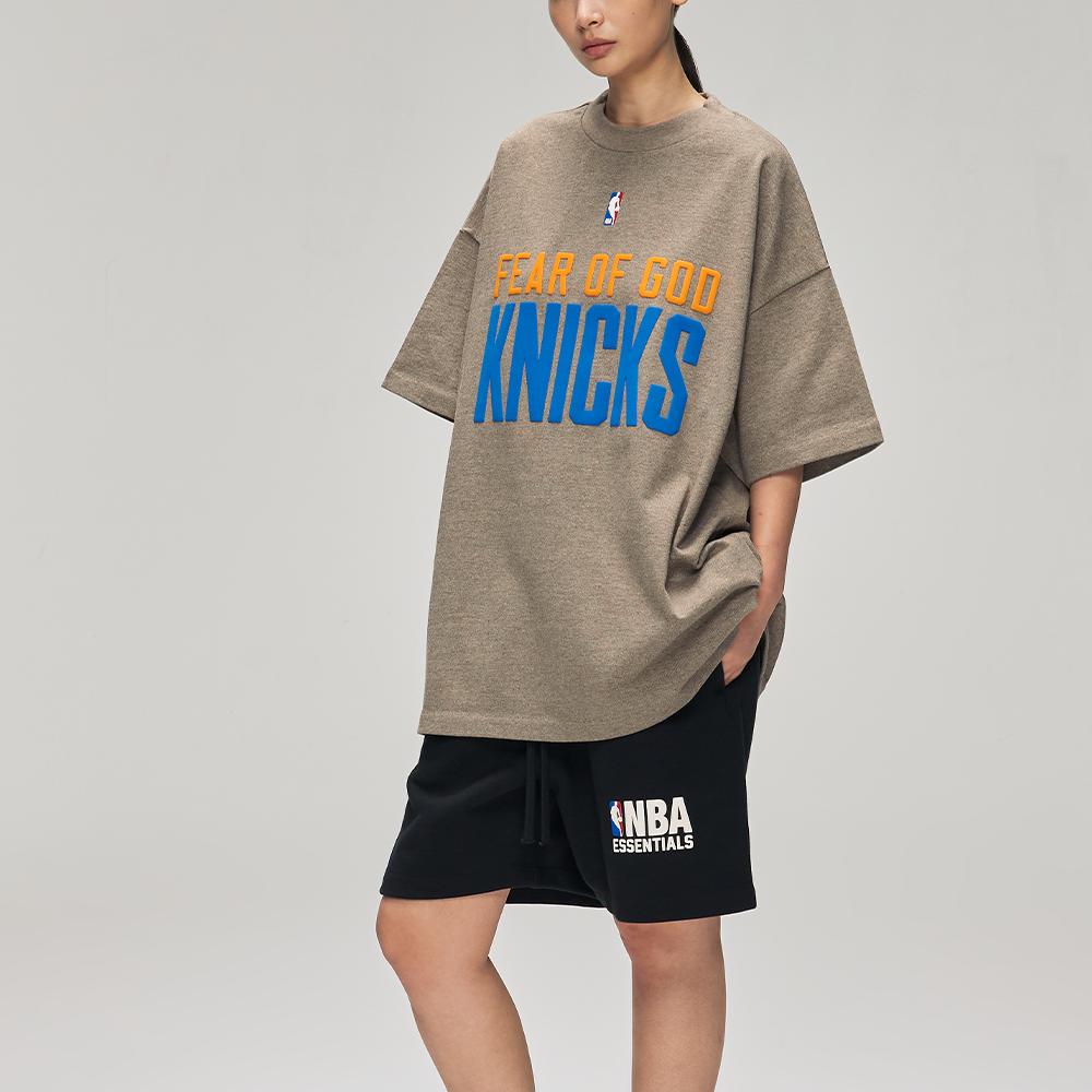 Fear of God Essentials Knicks 90s Tee Homestead Heather Men Tops Tan 125NB252008F