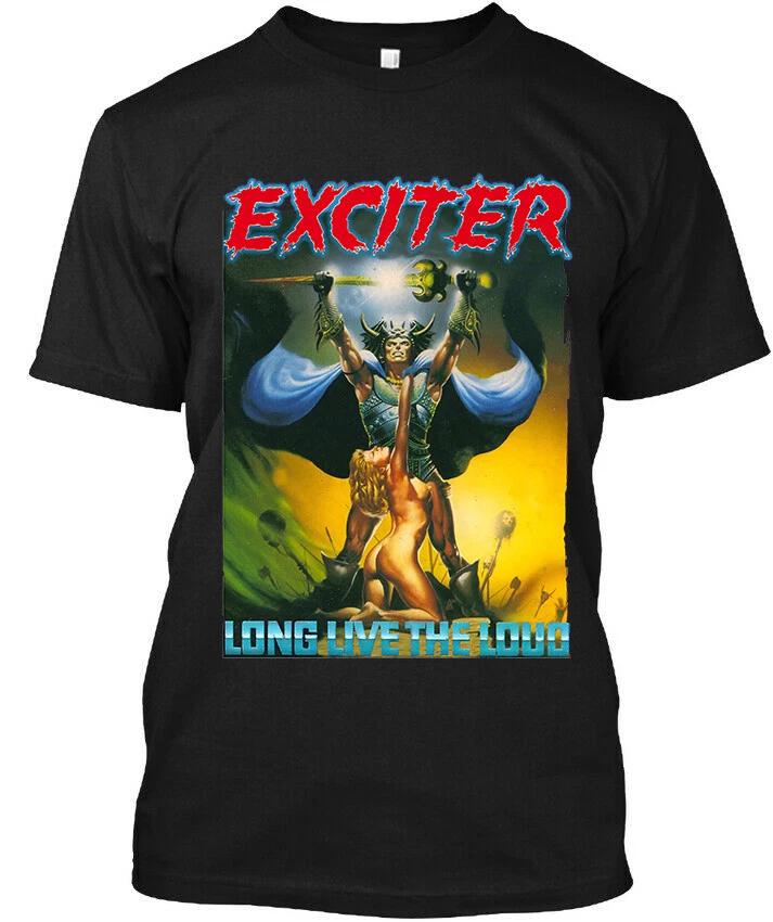 Exciter Long Live the Loud Canadian Heavy Music Vintage Logo T-SHIRT S-5XL XXXL
