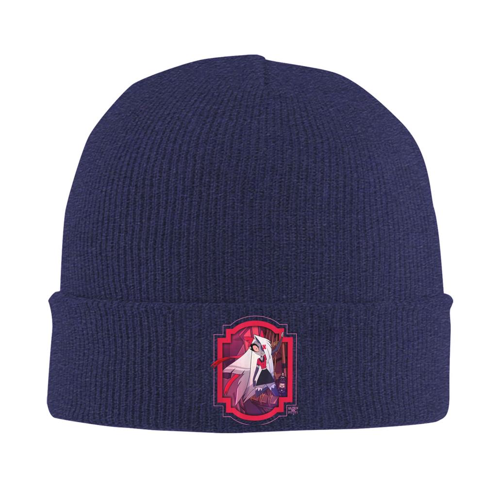 Hazbins Hotels Vaggie Beanie Hats  Bonnet Hats Men Women Hip Hop Hippie Knitting Hat Autumn Winter Custom Thermal Elastic Caps