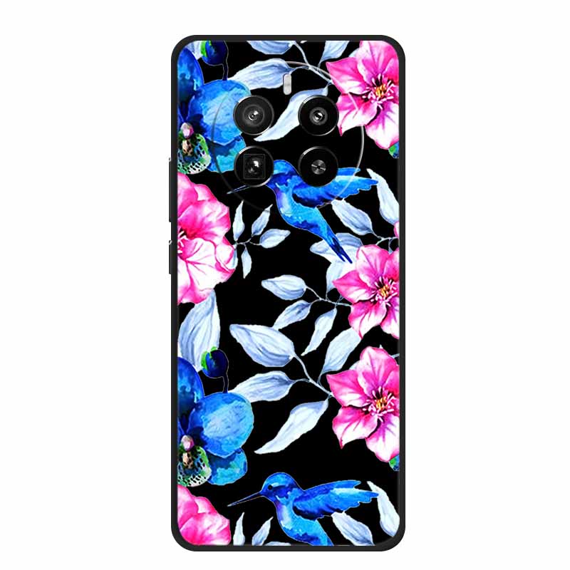 Funda For Honor Magic7 Pro Case Cute Cartoon Black Silicone Soft Phone Cases For Honor Magic 7 Pro Back Cover Case 7Pro Coque