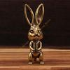 Miniature Brass Cats Elephant Statue Vintage Antique Sculpture Decors Tabletop Shelf Display For Animal Enthusiasts 55KF