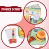 Play Food Sets for Kids Kitchen Year Wooden Fast Hamburger Set Style A
