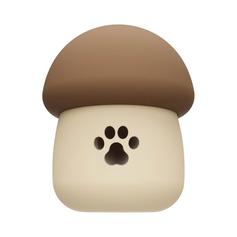 Hot Selling Mushroom Silicone Pet Toy Bite-resistant Dog Leaky Food Chew Toy Durable Indestructible Food Feeder Dog серый