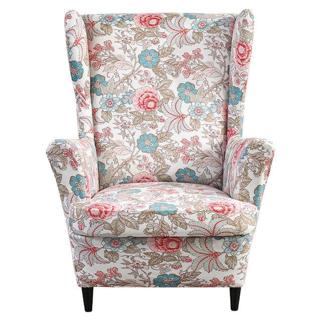 

Чехол на спинку стула с наклонной подлокотником и принтом, эластичный чехол на кресло, крыло, спинка дивана, растягивающийся протектор, домашний декор 1 Piece