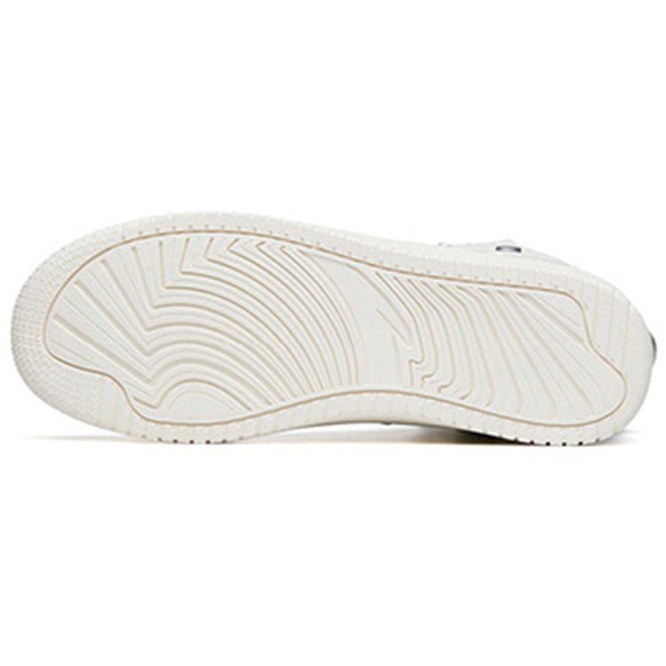 Anta Trendige Lässige Rutschfeste Robuste High-Top Skate Schuhe Herren Sneaker Weiß Grau 112148013R-4