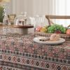 Bohemian American Retro Flower Romantic Dining Table Fabric Coffee Table Cloth Rectangular Tablecloth Pastoral Decorative Cover