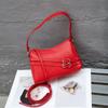 A new fashionable and versatile single-shoulder crossbody bag made of top-grain cowhide genuine leather, featuring a high-end and niche design