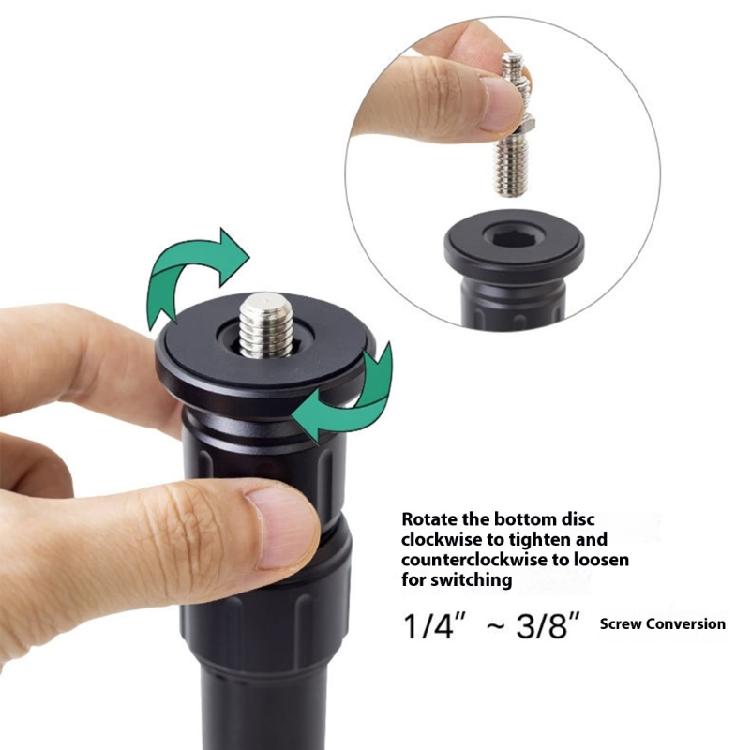 3 Section Adjustable Aluminum Mount Extension Column For DSLR Cameras Universal Attachment Compatibility