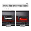 2PCS Red Inner Door Handle Open Cover Trim For Toyota FJ Cruiser 07-21