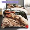 Famous Singer  Pattern Bedding Quilt Set Quilt Cover Pillowcase Home Decoration Birthday Gift (1 * Duvet Cover + 2 * Pillowcase, Without Core)