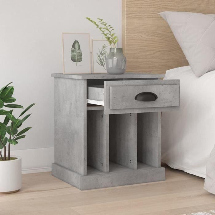 VidaXL Bedside Tables 2 Pcs Concrete Grey 43x36x50 Cm 816353