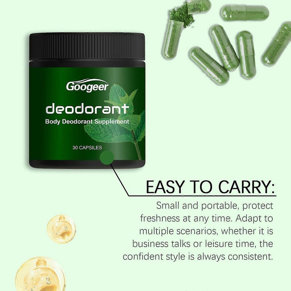 Body Deodorant Capsules for Long Lasting Freshness with Natural Odor Control Anytime Use