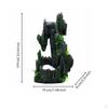Resin Waterfall Mountain Colorfast Dynamic Aquatic Habitat Scenery Aquarium Decor
