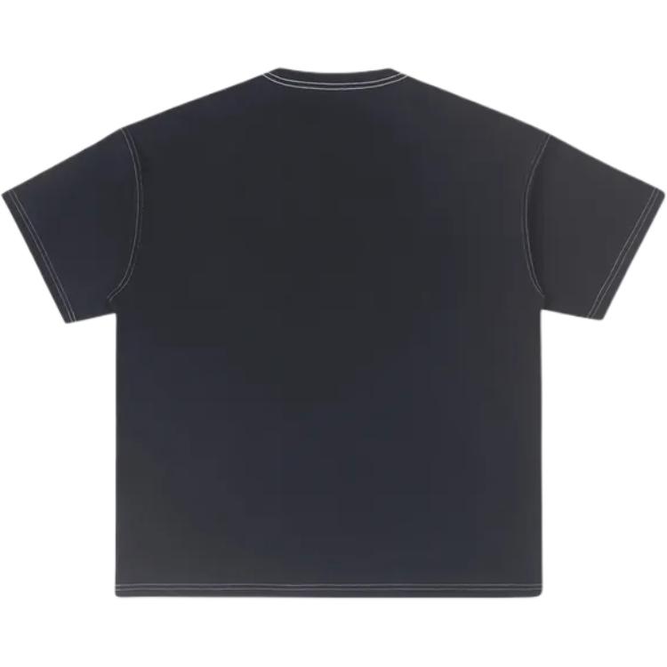 Converse T Shirts Men's Black Crew Neck Moderate Straight Fit 10027256-A03