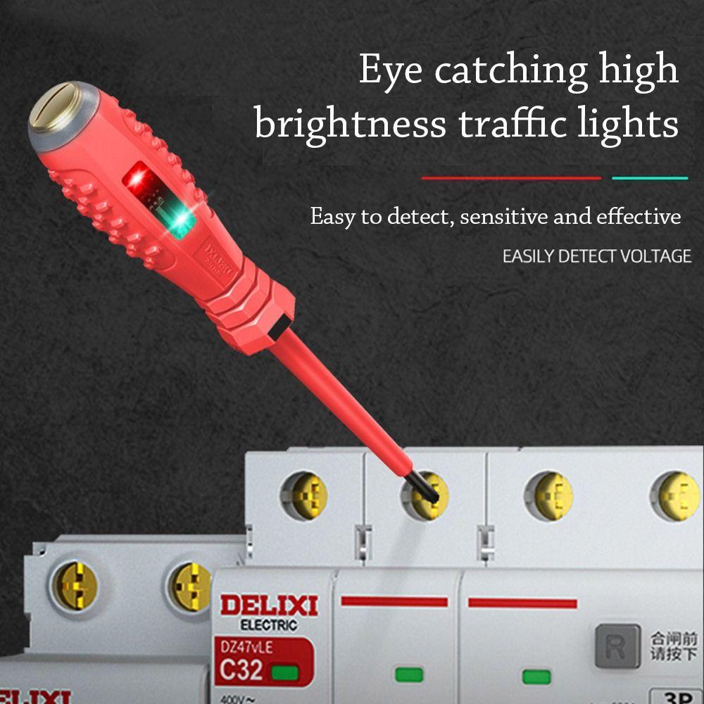 Word/Cross Electric Tester Pen with Indicator Voltage Detector Voltage Sensor Pen Household