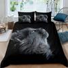 Cute Cat Animal 3D Printed Quilt Cover 100% Polyester Bedding Set Quilt Cover Pillowcase 2/3-Piece Set Kids Gift