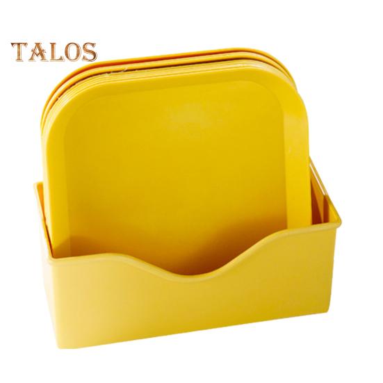 8 ks lehké plastové talíře nerozbitné znovu použitelné jídelní talíře vhodné do myčky na nádobí Barevné talíře do kuchyně pro každodenní kempování