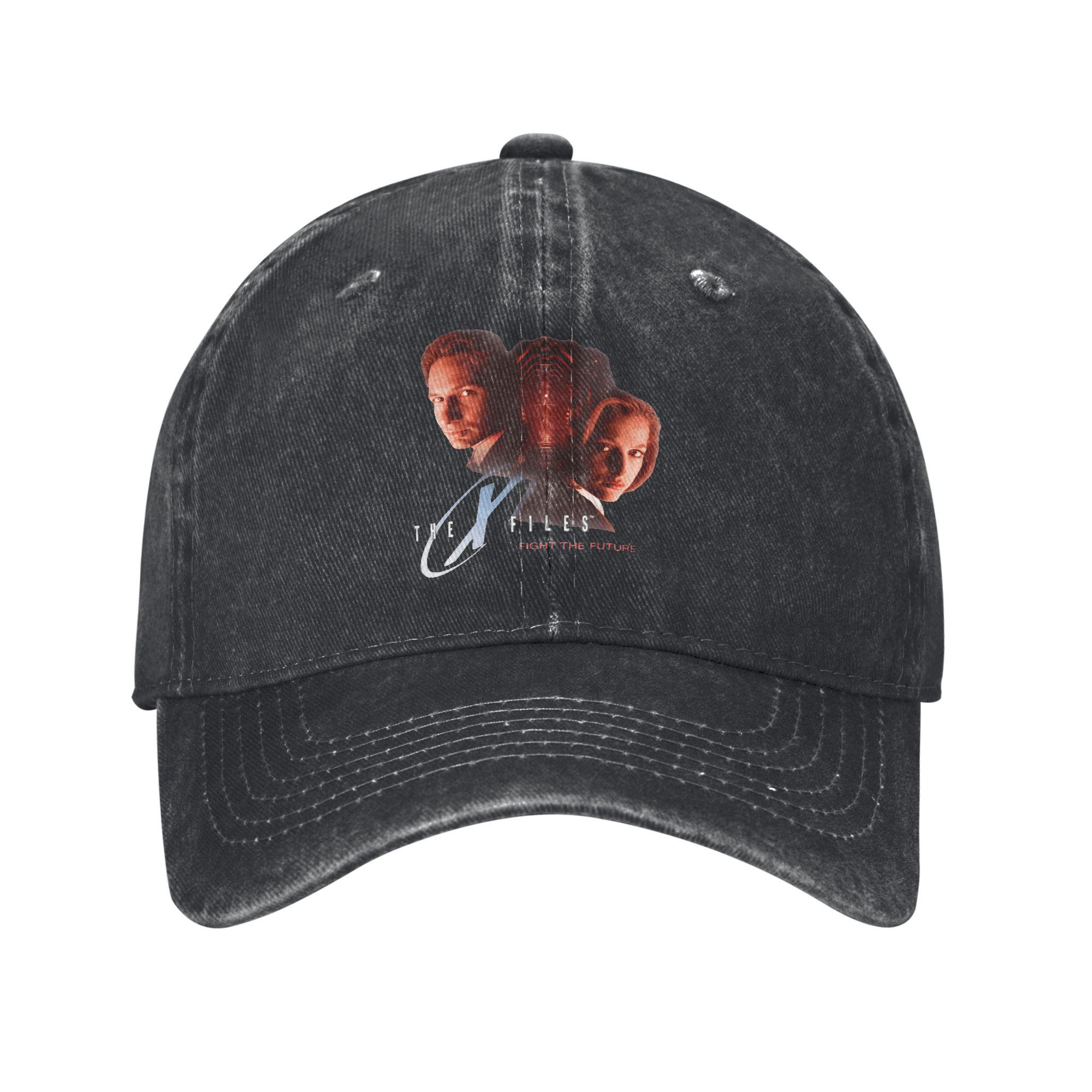 The X Files Mulder and Scully Fight the Future S  Hipster Baseball Cap Hats Visor Protection Snapback Cotton Tops Gorras Adjustable