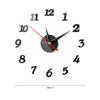 3D DIY Wall Clock Frameless Mirror Wall Clock Stickers Home Decoration for Living Room Bedroom