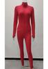 Damen Hochgeschlossener Bestickter Fitness-Jumpsuit - Stretch, Schlankmachend, Reißverschluss Design 2026