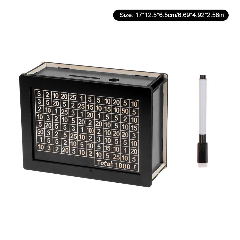 

Черная многоразовая копилка со счетчиком денег Копилка DIY Сберегательная копилка Поделки Дом Для Помогает Привычке Экономить