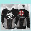 Umbrella Evil Resident Corporation Hoodie Cosplay Jacket Pullover 3d Coat Print