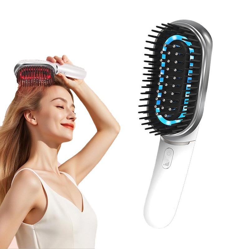 Low Energy Laser Hair Growth Instrument Micro Current Red Blue Light Electric Scalp Massage Comb EMS Negative Ion Hair Comb Low Energy Laser Hair