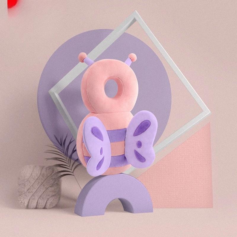 

Baby walking head protection pillow anti fall breathable butterfly shaped walking cap toddler back pillow protection pad soft