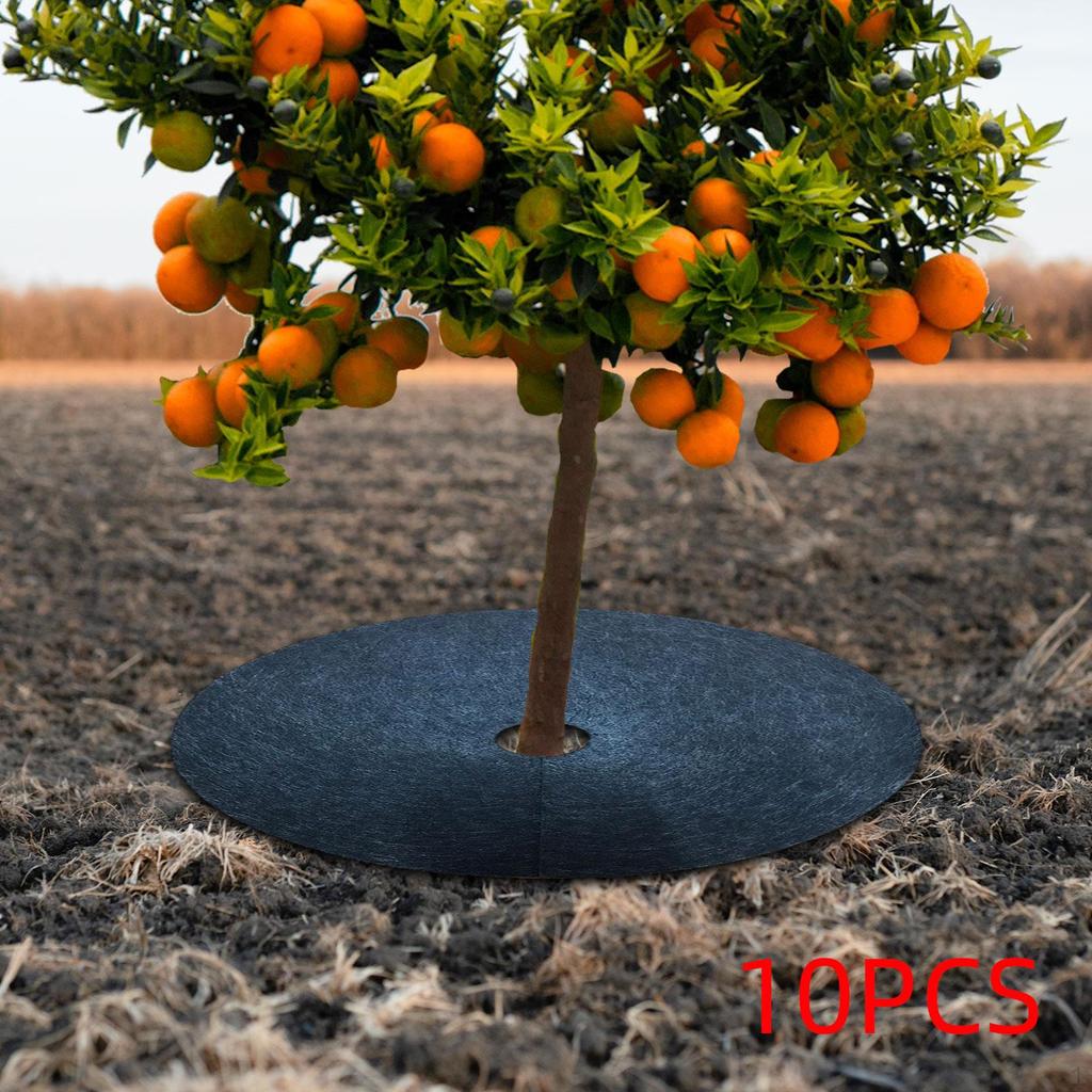 10 Pieces Tree Mulch Rings for Weed Control Fruit Protector Thickened Plant Cover Growth