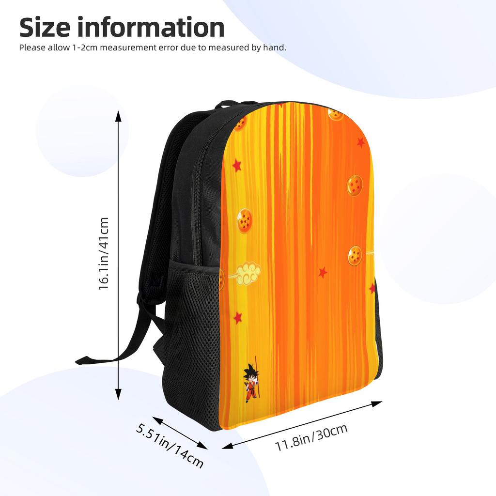 DBZ Dragons Goku Ball Travel Backpack Women Men School Computer Bookbag Warrior College Student Daypack Bags