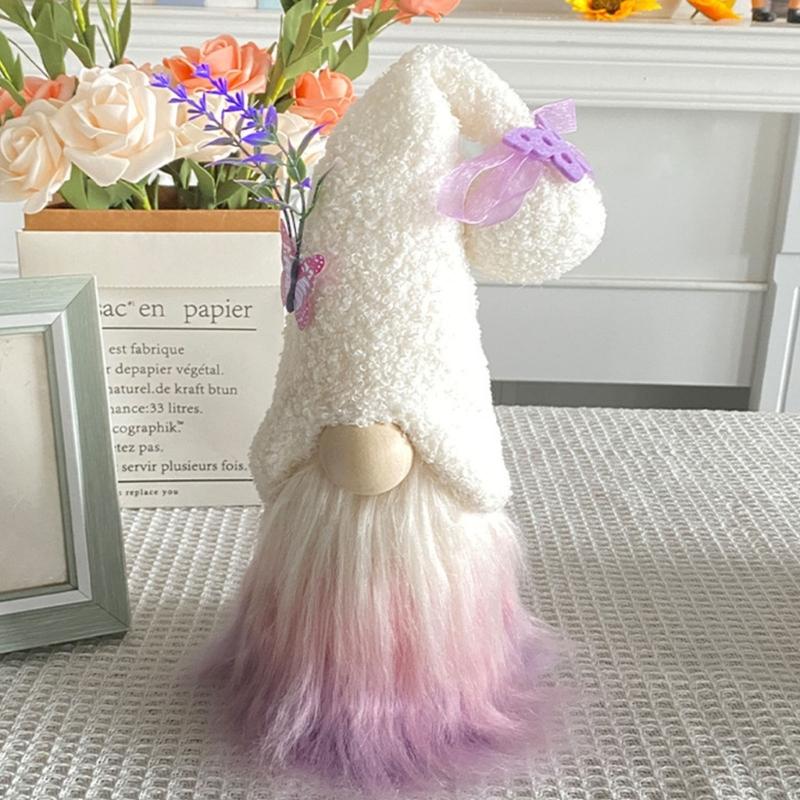 Lavender Gnomes Plush Scandinavian Tomtes Dwarf Swedish Gnomes Ornaments Home Table Valentines Day Decoration Gift