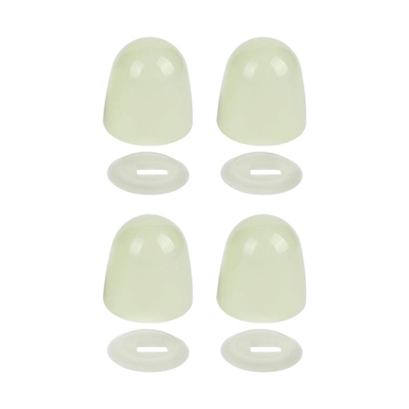 2/4Pcs Toilet Accessories Decorative Cover Luminously Bolt Covers Screw Caps Toilet Anchors Screw Caps for Home Toilet