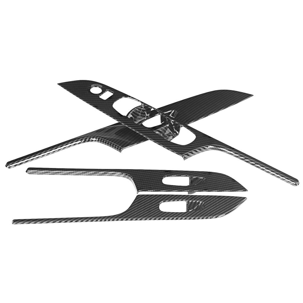 Auto Fensterheberschalter Hebebedienfeld Abdeckung Zierleiste Passend für Nissan Navara Frontier NP300 2015 2019