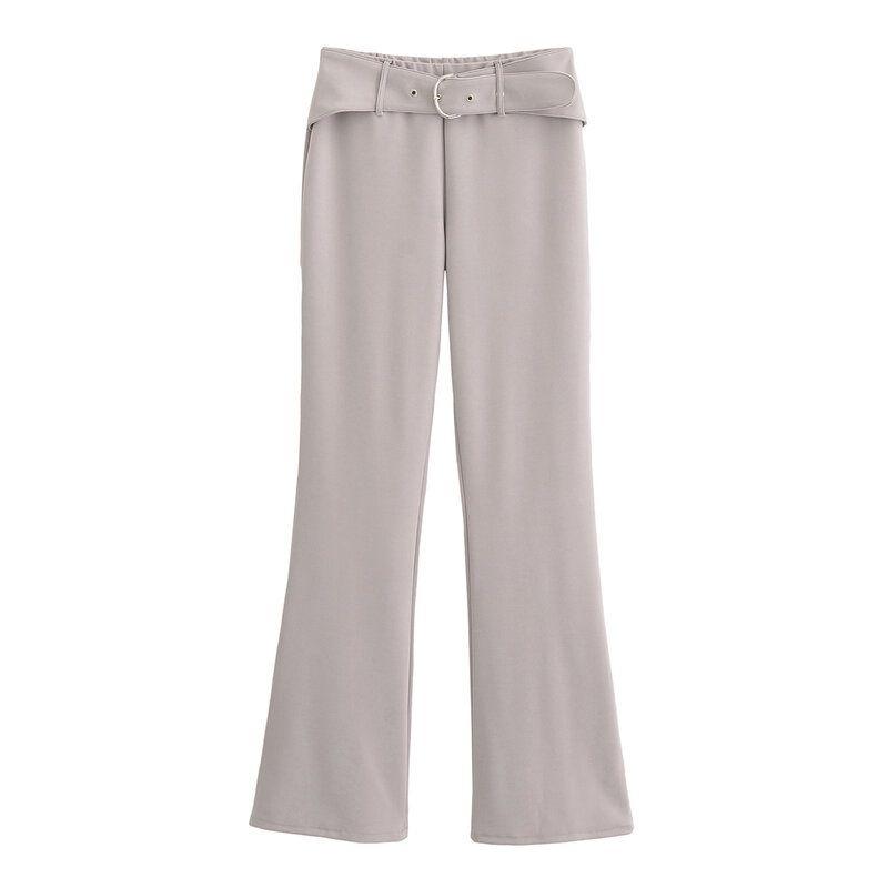 Fashion Style 2024 Autumn New Women's Clothing Double-Sided Cloth Stretch Sleeveless Open Back Hanging Collar Tops 3641835