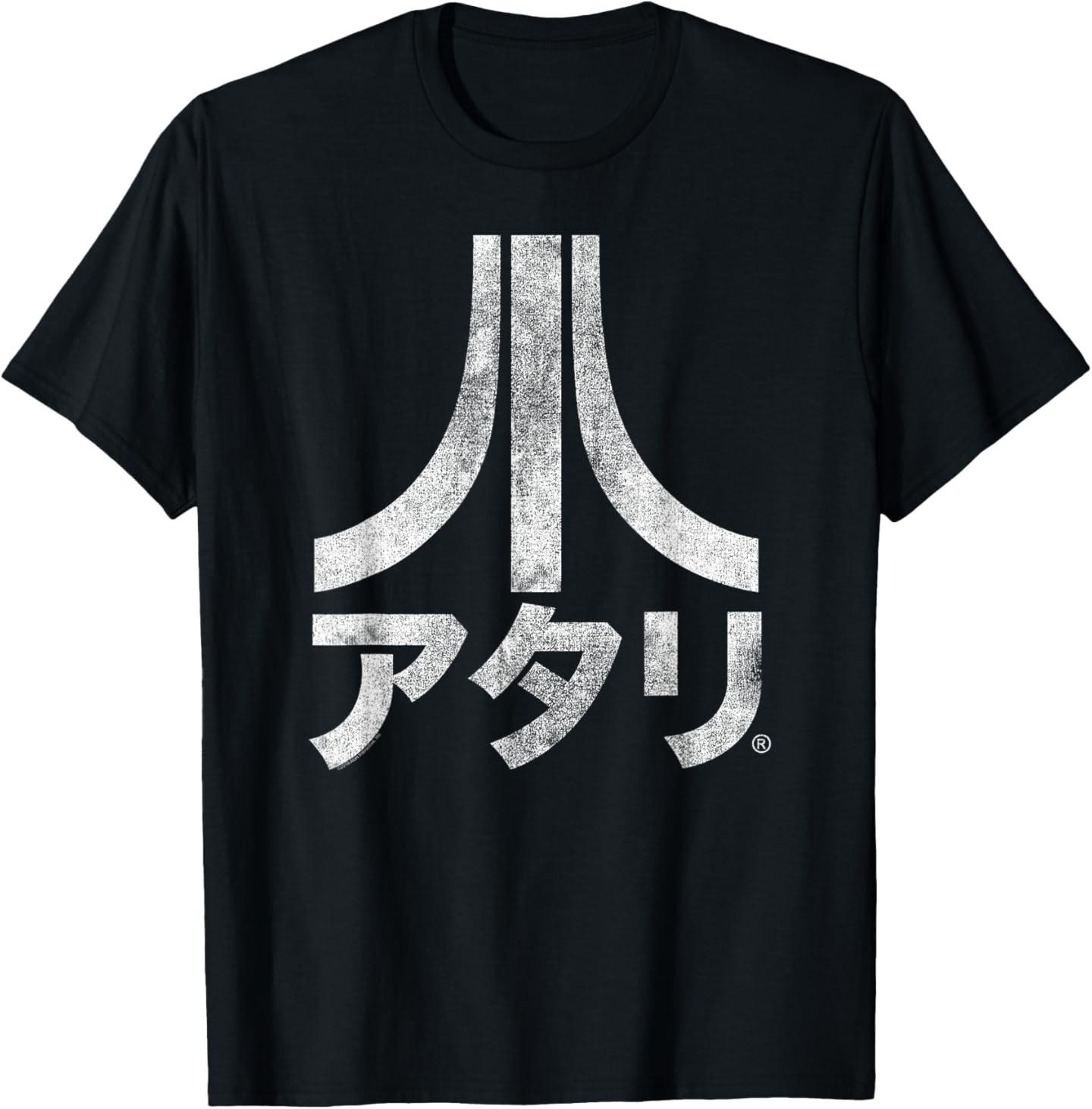 Atari Vintage Japanese Kanji Logo Retro Video Game T-Shirt S разноцветный