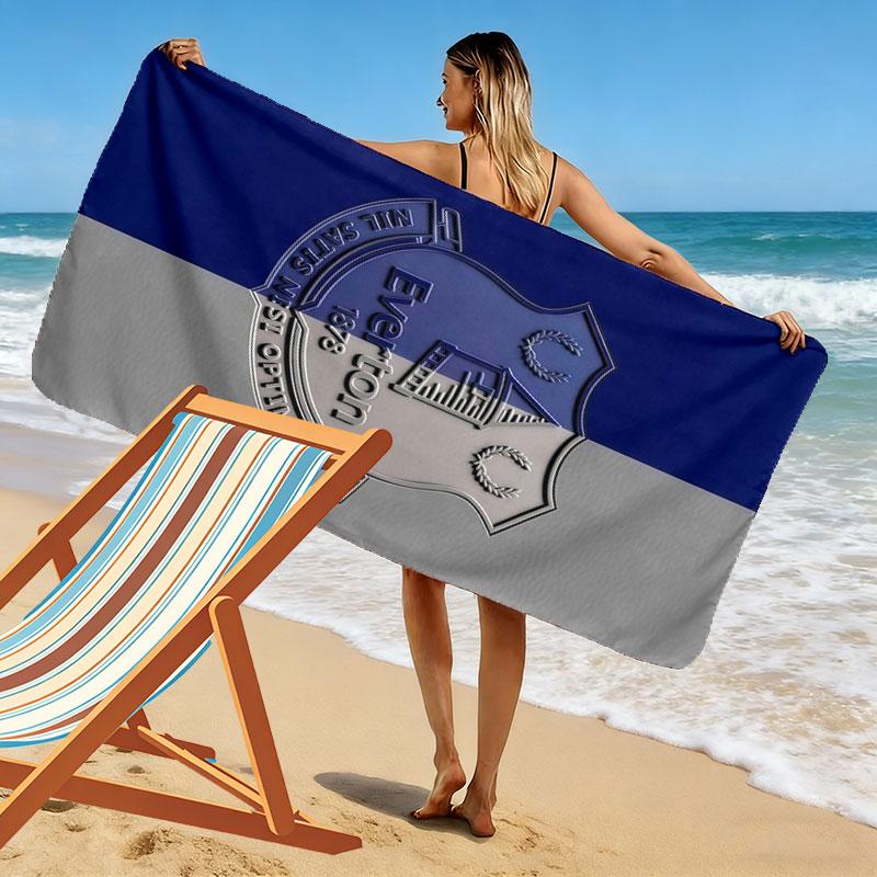 The Toffees logo Print Beach Towel, Large Soft Quick Dry Towel for Beach Camping Swimming