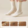 Men's Mid-calf Socks, Antibacterial and Deodorizing, Pure Cotton All-season Long Calf Cotton Socks, Sweat-absorbing and Breathable, Solid Color