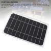 10W 5V 2A Solar Panel Charger High Performance Monocrystalline Silicon Portable Solar Battery Charger for Camping