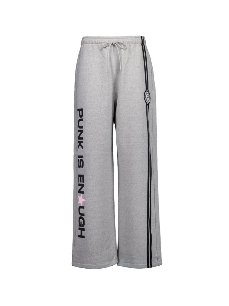 SETUP-EXE Punk Wappen Sweatpants / Melange Gray
